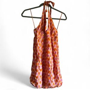 Cotton On Pink and Orange Halter Dress